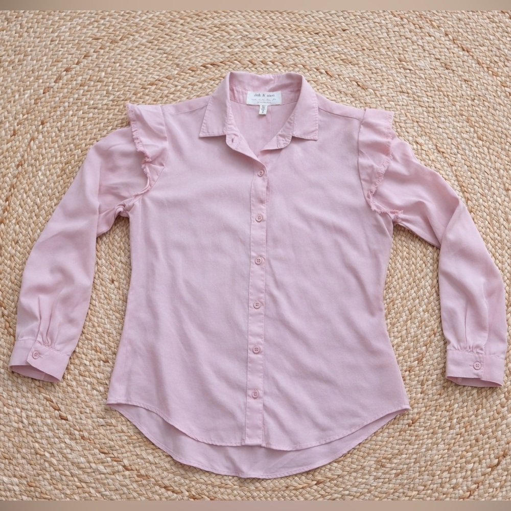 Cloth & Stone Light Pink Button Down Shirt